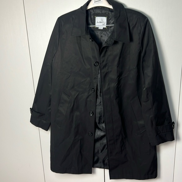 Sam Edelman Men’s Black Trenchcoat size M NWOT - Picture 1 of 8